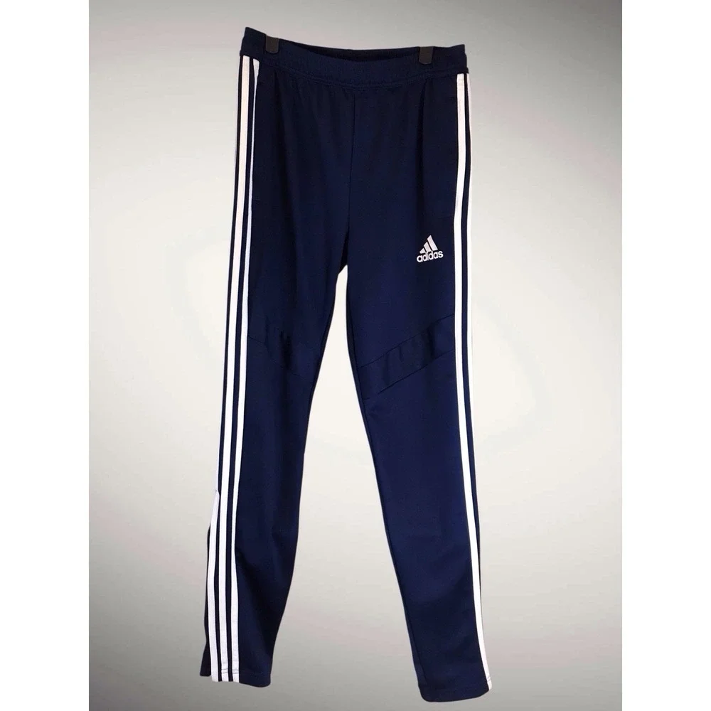 Adidas Track Aeroready‎ Sweatpants Navy White Tapered Bottom Men's Size Large